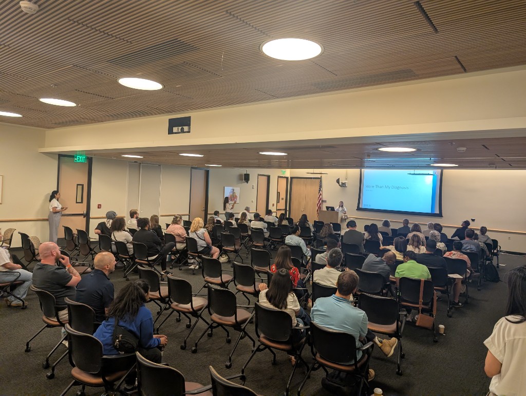 Attendees listening to a presentation at the Bladder Exstrophy Conference
